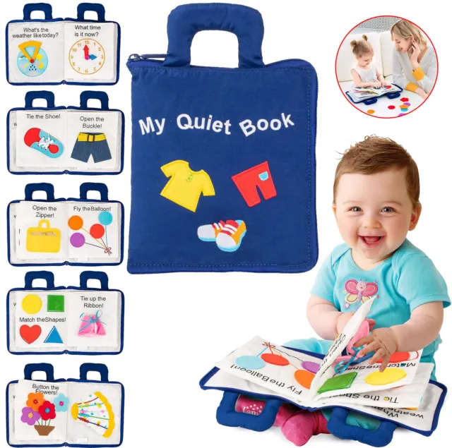 Quiet Book Busy Book Sensory Montessori Toy Toddler Early Education Learning Toy