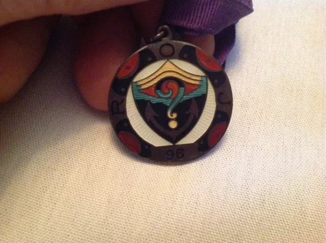 Royal Order Of Jesters 96 Enamel Medallion In Original  Case