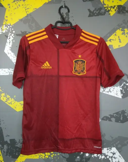 Spain Jersey 2020 2021 Home Size Kids Boys 13-14 Shirt Adidas FI6252 ig93