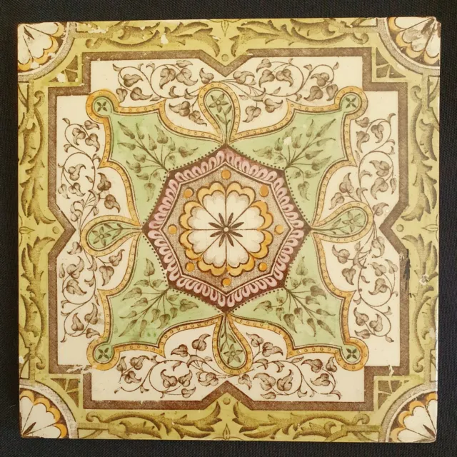Rare Victorian Tile. Mintons Chins Works.Date 1890s