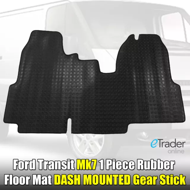 Heavy Duty Rubber Floor Mat For Ford Transit MK7 2006 - 2013 Tailored Fit Mats