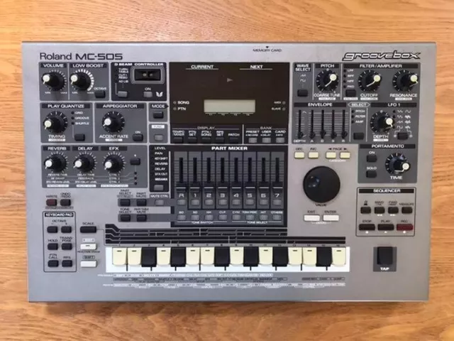 Roland MC-505 Groovebox Rhythm Machine Sequencer Mixer Music Sampler