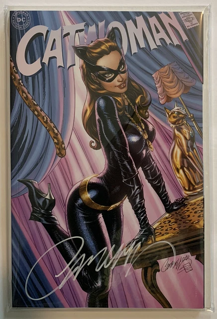 Catwoman 80th Anniversary #1 J Scott Campbell Variant C Signed W/ COA Mavel 2020