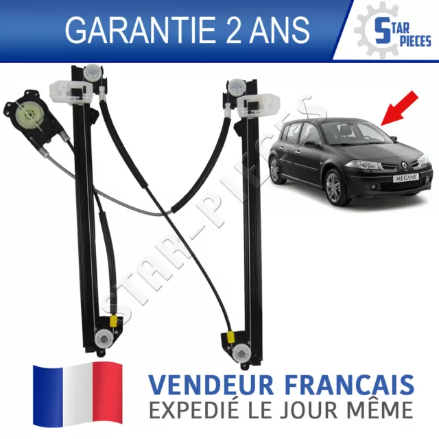 Lève-Vitre Électrique Conducteur Avant Gauche Pour Renault Megane II (2002-2008) 4/5 Portes - Mécanisme Complet