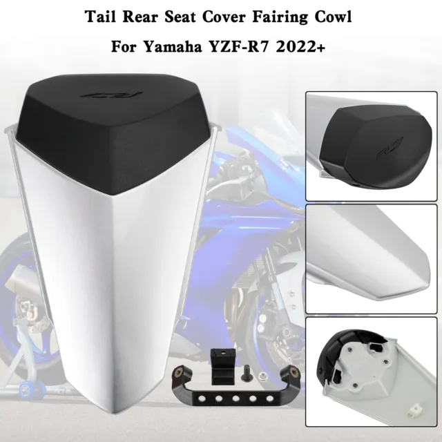 Tail Rear Seat Cover Fairing Cowl For YAMAHA YZF-R7 YZF R7 2022-2023 Silver BG