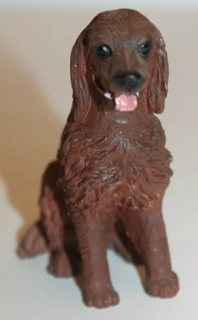 Vintage Irish Setter Figurine Spaniel Red Hand Painted Dog