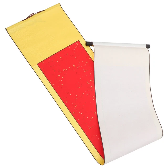 PATIKIL Mini Rouleau De Papier Xuan Suspendu 15x4", 2 Pièces De Rouleaux Suspendus Complets En Soie