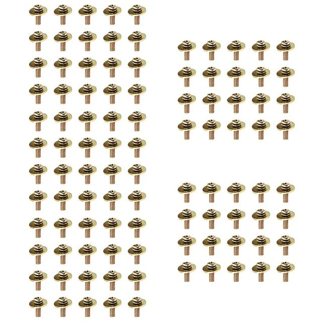 100 PCS SCREW Metal Drum Lug Mounting Screws Bolts Nuts Washers £26.30