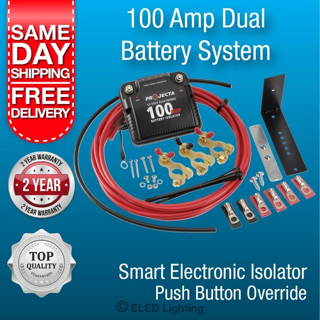 PROJECTA 12V 100A Electronic Dual Battery Isolator DBC100 www