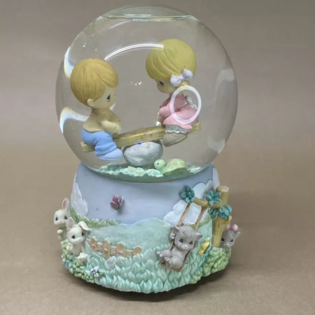 Precious Moments Enesco Waterball Musical Snow Globe - While Walking In The Park