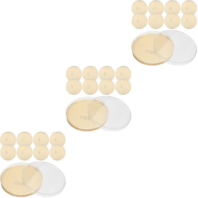 10Pcs Dish Practical Prepoured Agar Plates Teachers Labs Science Students