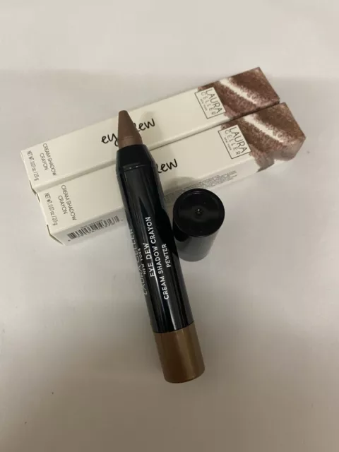 2 x Laura Geller Eye Dew Cream Shadow Crayon *Pewter* ( Metallic Bronze) Boxed