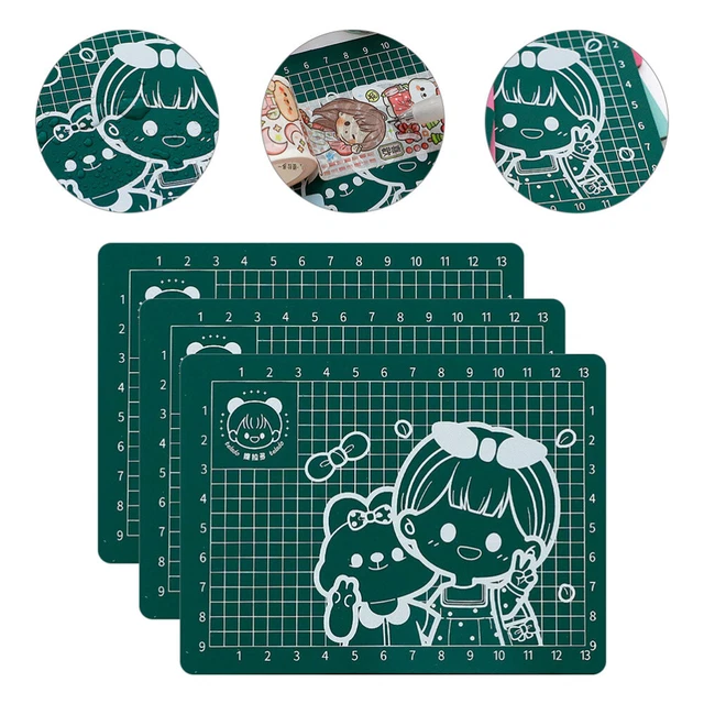 3 piezas mini tabla de cortar alfombra acolchada alfombra de talla tablas de cortar hechas a mano
