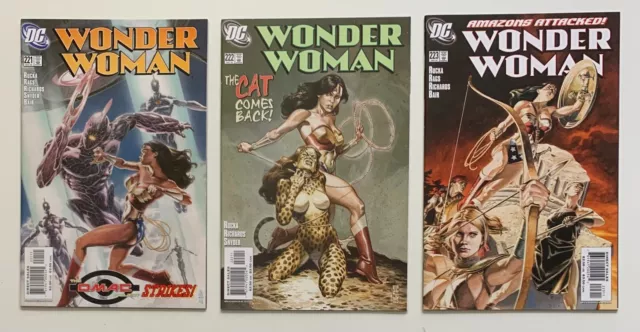 Wonder Woman #221, 222 & 223 (DC 2005) 3 x VF+ condition comics