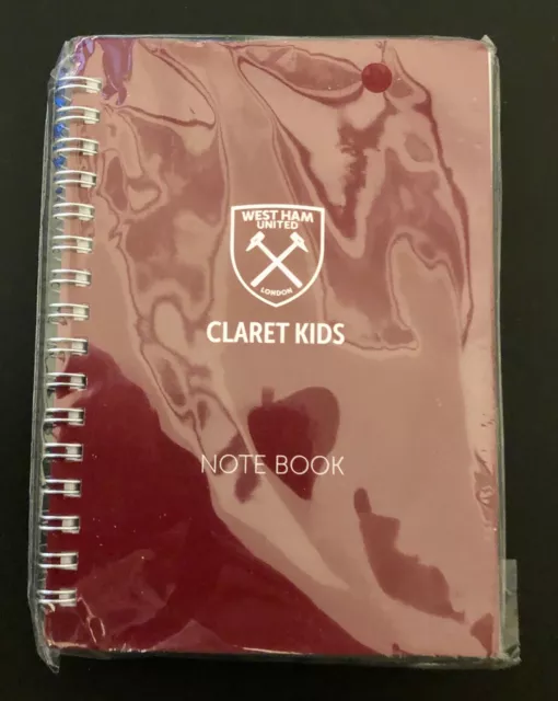 4 x WEST HAM UNITED - LIBRI APPUNTI - FODERATI - CLARET BAMBINI - SIGILLATI