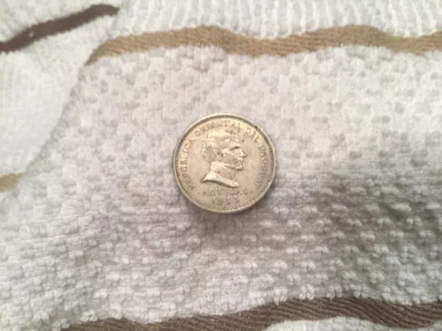 1953 Uruguay 10 centesimos Coin