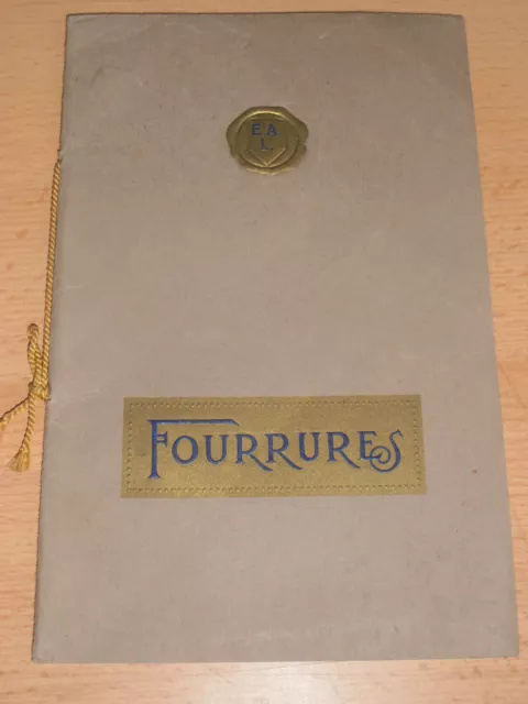 RARE CATALOGUE LUXE DE FOURRURES mode MAISON AUMAITRE A LYON ( réf 70 )