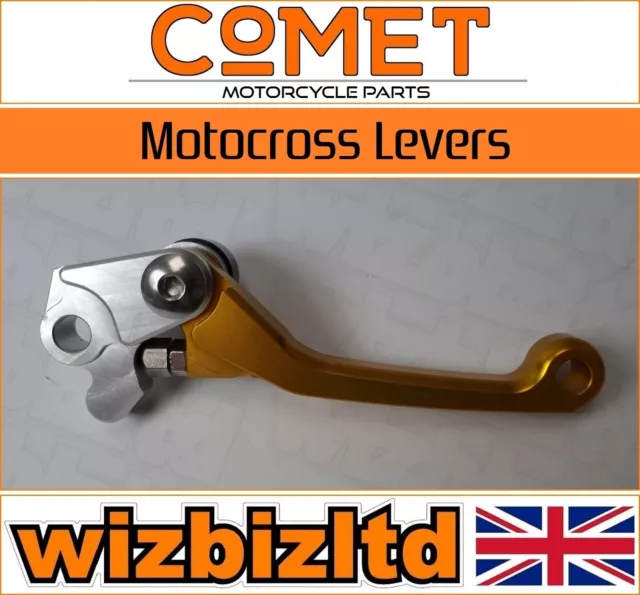 Suzuki RM 125 1996-2003 [MX Adjustable Race Brake Lever] [Comet Gold Finish]