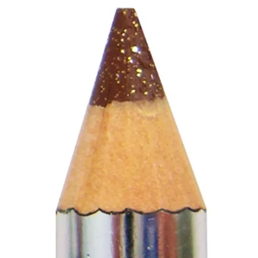 Crayon eyeliner brun étincelant avec paillettes argentées MAKKI