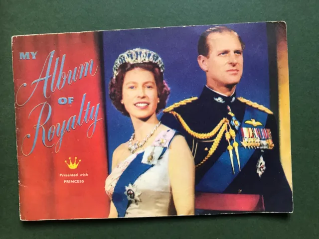 Vintage 1960s My Album of Royalty Collectors Cards Issued by Princess Comic