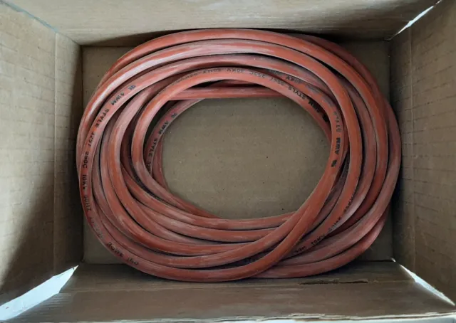 (1) Lot Red silicone ignition cable and Rajah connectors