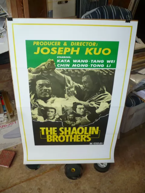 THE SHAOLIN BROTHERS, orig 1-sh / movie poster [Joseph Kuo] - 1977 martial arts