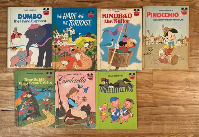 Book Lot: Sinbad Sailor/Dumbo/Hare Tortoise/Pinocchio/Cinderella/Brer Rabbit ++