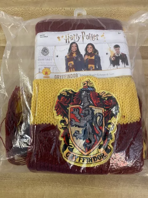 New in Bag.."Harry Potter  Gryffindor " Deluxe Scarf..No.39033..One Size.6+..