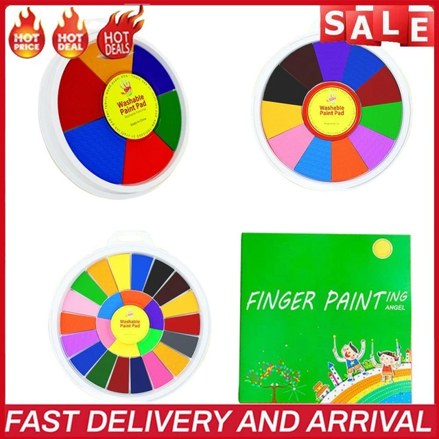 Funny Finger Painting Kit Ink Pad Stamp DIY Finger Montessori Drawing for Kids