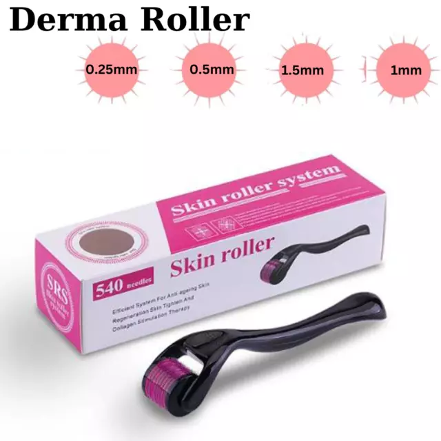 Dermaroller Derma Roller 540 Titan Mikronadel Anti Aging Massage 0,5- 1,5 mm