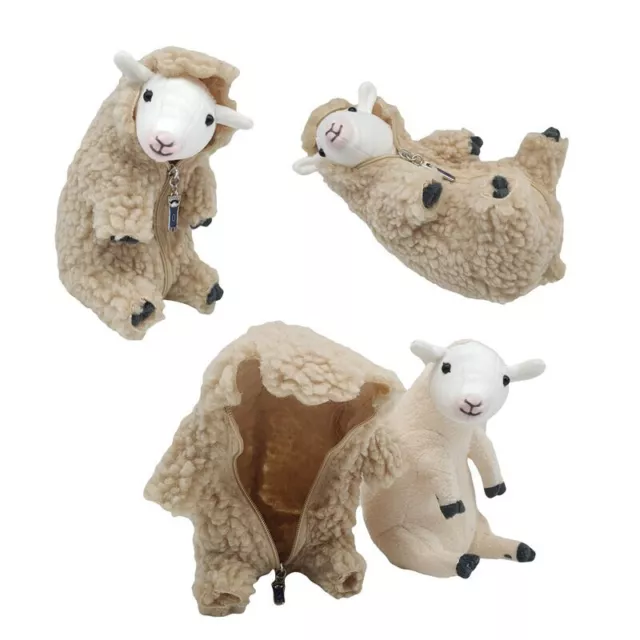 15CM Lovely Sheep Alpaca Doll Soft Plush Toy With Detachable Clothes PlushieDoFE