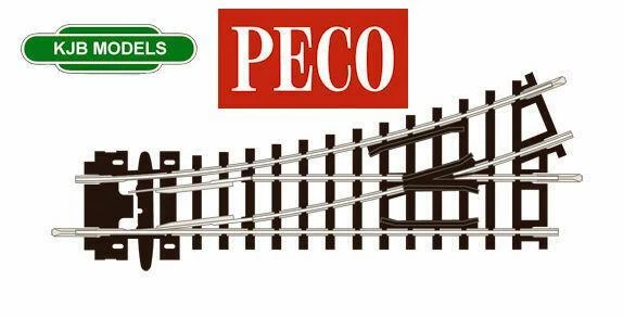 PECO ST-240 No.2 Radius Right-Hand Point Insulfrog SETRACK - OO Gauge Code 100 - Brand New In Box