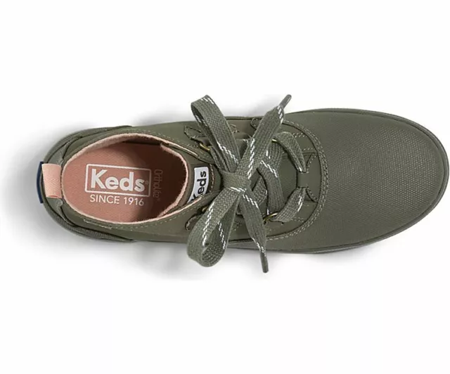 Keds Womens Scout Chukka Splash Twill Wx Sneakers Olive 5 2