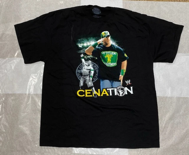 T-shirt WWE Catch Wrestling John Cena - Motif Néon - Taille S - Homme/Enfant - Rare