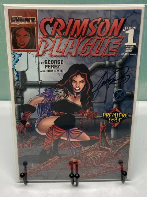 Crimson Plague #1 of 6 Signed by George Perez High Grade Iconic Artist!