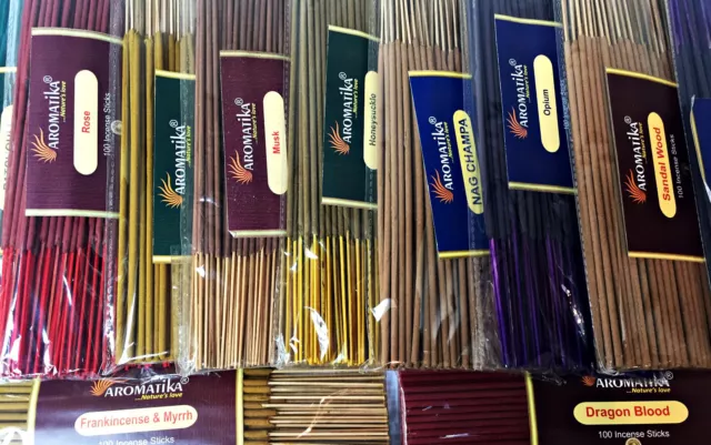 Coloured Incense Joss Sticks 100's- BUY 2 GET 1 FREE (ADD 3 TO QUALIFY)