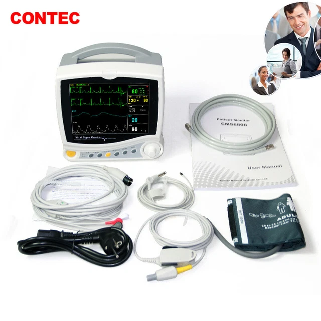 CCU ICU MULTI-PARAMETER Vital Signs Patient monitor ECG,NIBP,SPO2,PR ...