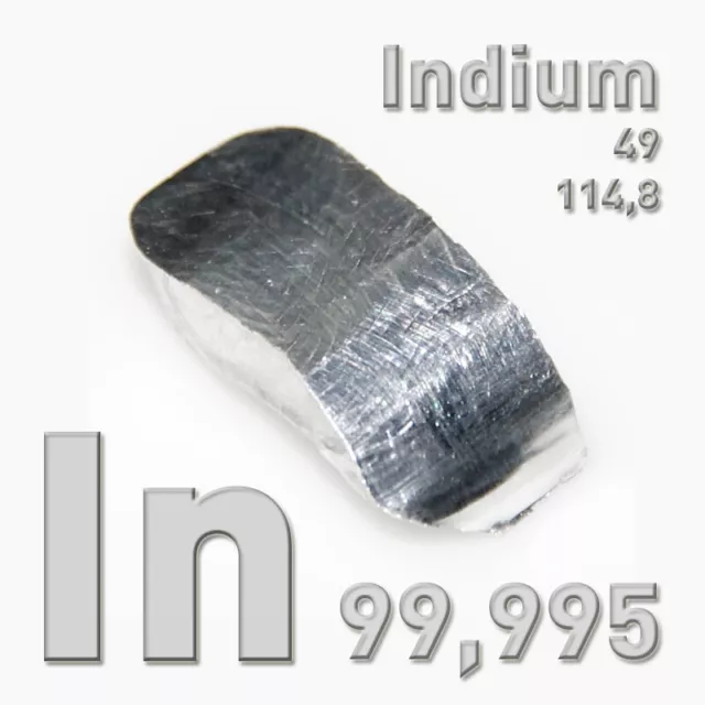 25 g Indium Metall Element In 99,995 4N5 pure metal Reinmetall CAS 7440-74-6 25g