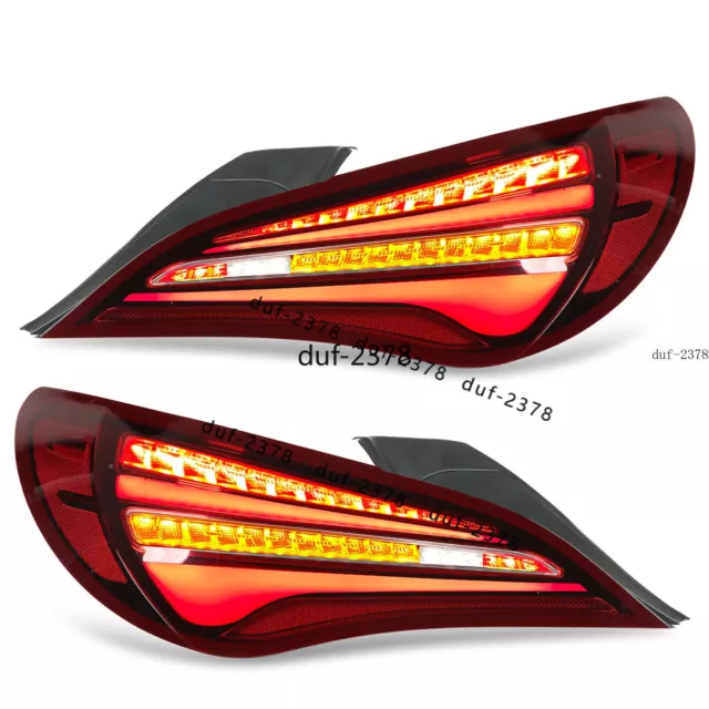 LED Turn Signal Rear Red Tail Lights Assembly For Mercedes Benz CLA  2014-2019