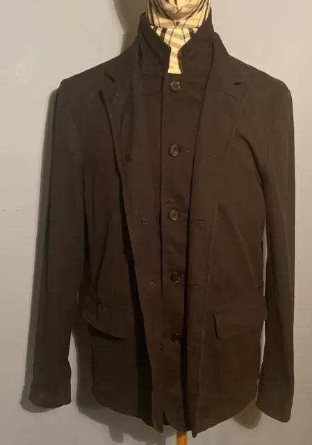 ALL SAINTS DOUBLE Breasted Elmore Ink Navy Blazer Jacket Size 36