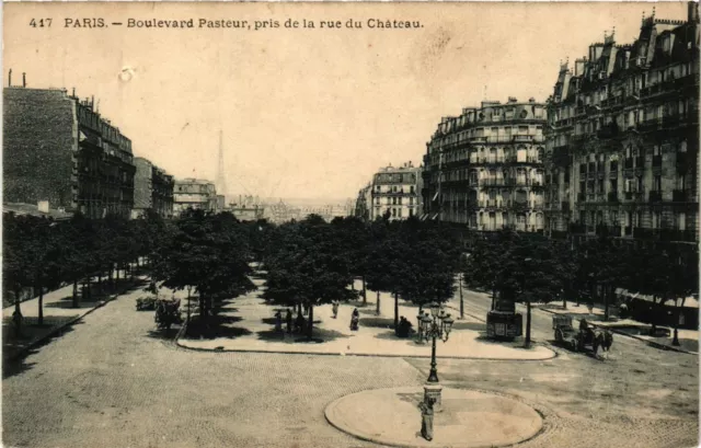 CPA Paris 15e Paris-Boulevard Pasteur, pris de la rue du Cháteau (311830)