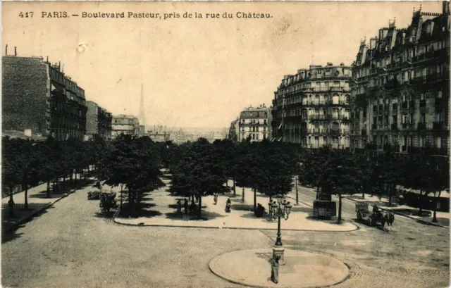 CPA Paris 15th Paris-Boulevard Pasteur, taken from rue du Cháteau (311830)