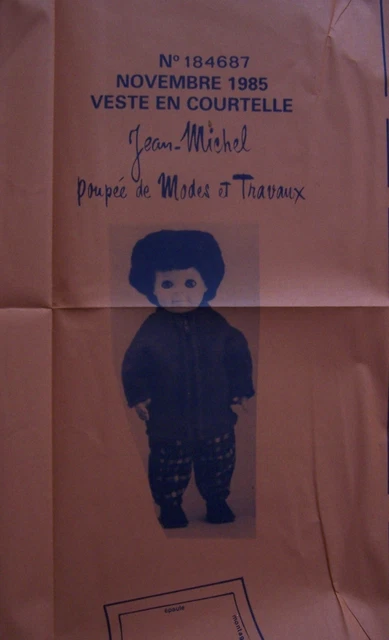 Tenue pour poupée Jean-Mchel Modes et Travaux décembre 1958 | ateler