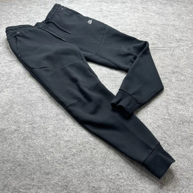 Nike Tech Fleece Joggers Men S Black Sweatpants Tapered Zip Pocket 26.5"