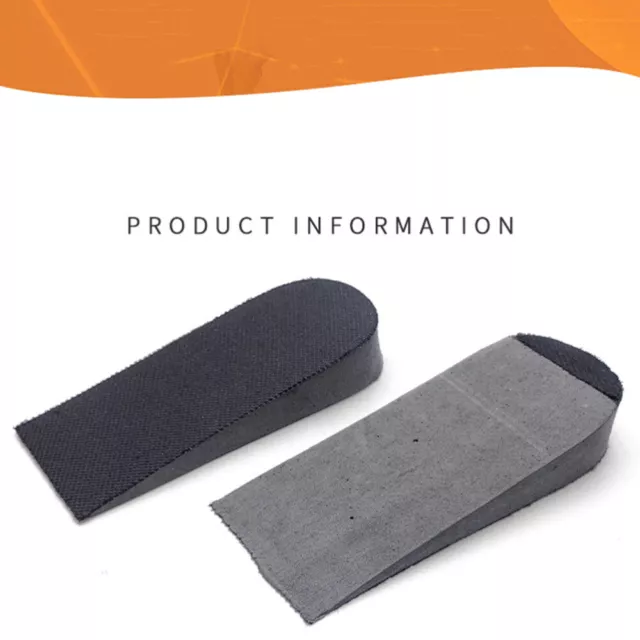 2 Pairs Heightening Insole Increase Shoe Insert Heel Cups Pad