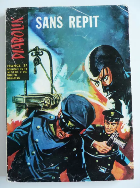 diabolik 24  sans repit editions de l'occident 1972  serie 2.