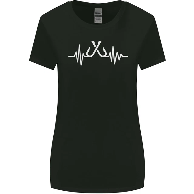 T-shirt donna taglio più largo Pulse Fishing Funny Fisherman ECG