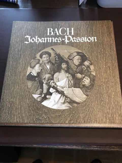 Bach- Johannes Passion 3 LP Box Hans Joachim Rotzsch 1915f 3