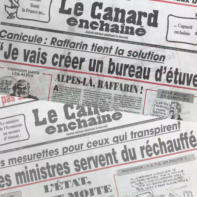 Absolument TOUS les numéros du "CANARD ENCHAINE" depuis 2000