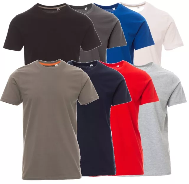 T-Shirt Maglietta Manica Corta Neutra Payper Free Cotone Uomo